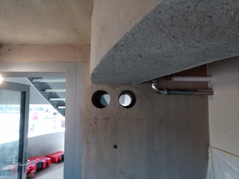 Diamantové vŕtanie prestupu pre vzduchotechniku